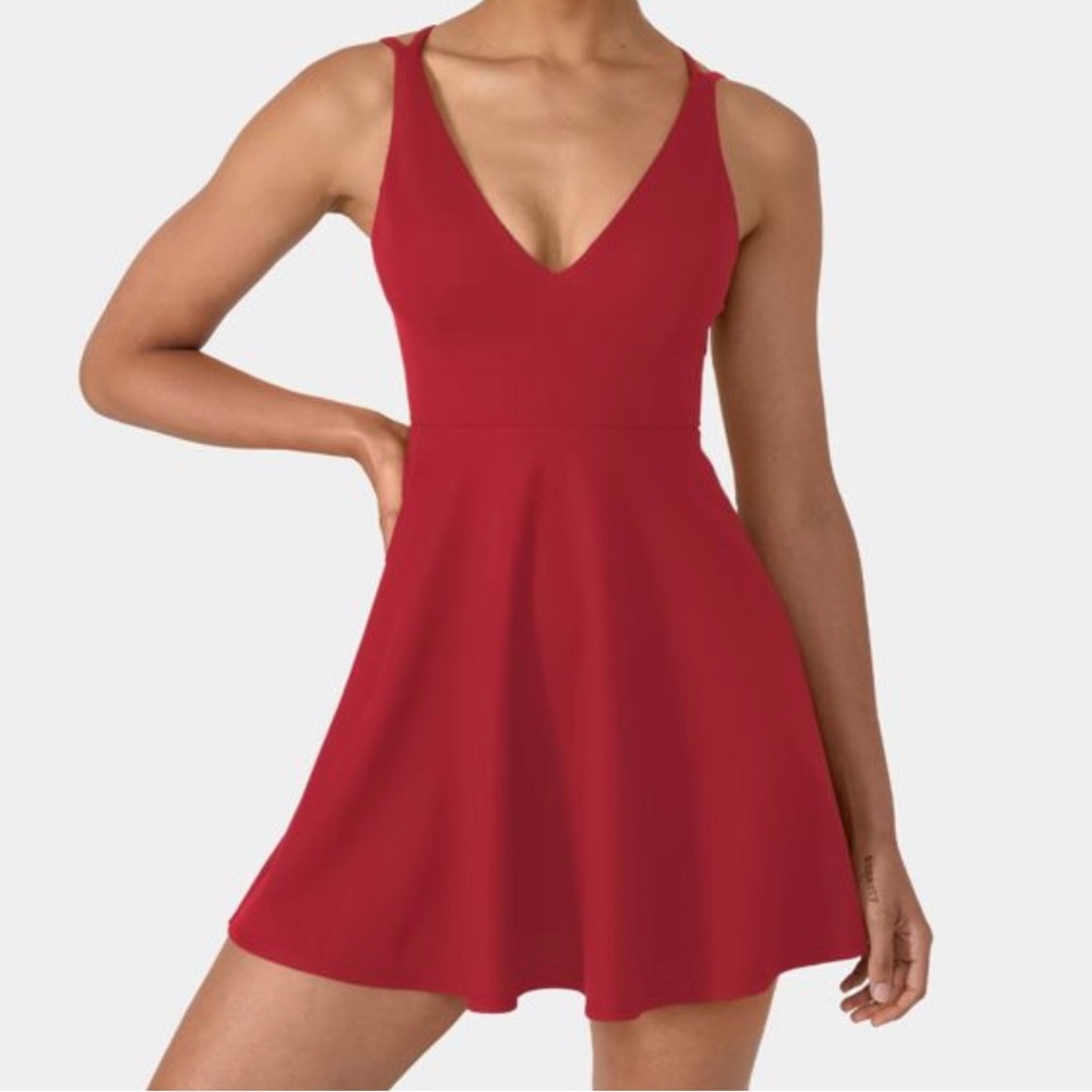 Everyday cross Cross backless barre ballet dance flared dress